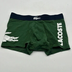 Men’s Small Stretch Lacoste Boxer briefs Green Aligator